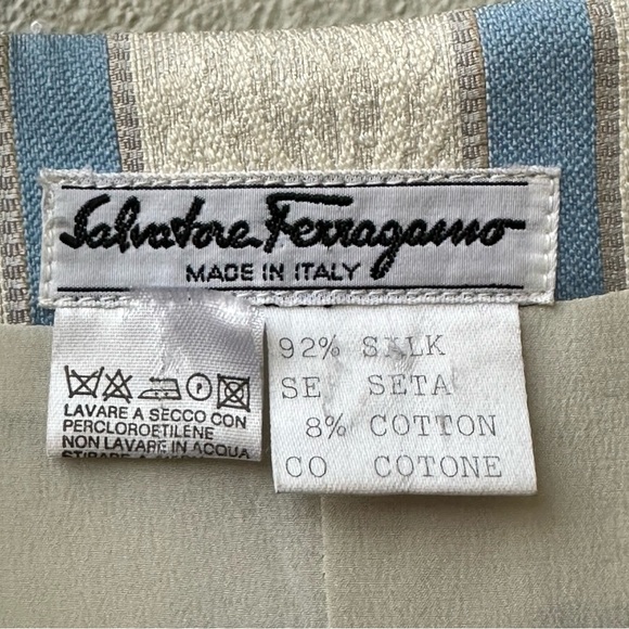 Vintage Salvatore Ferragamo Women’s Pearls and Sequins Blazer Jacket Size Small - Picture 12 of 13